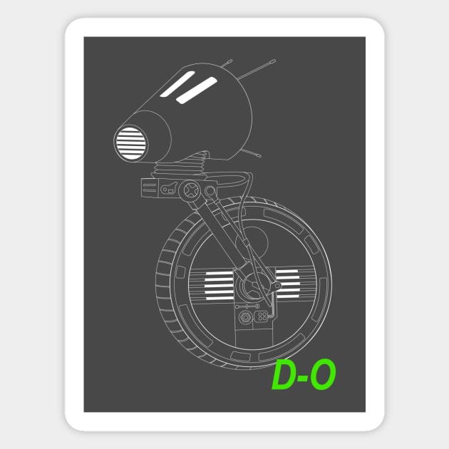 D-0 Droid Sticker by StarTrooper3000